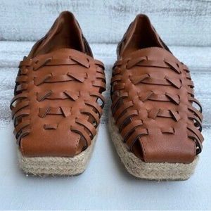 Sam & Libby Asha Espadrille Saddle Brown Women’s size 11